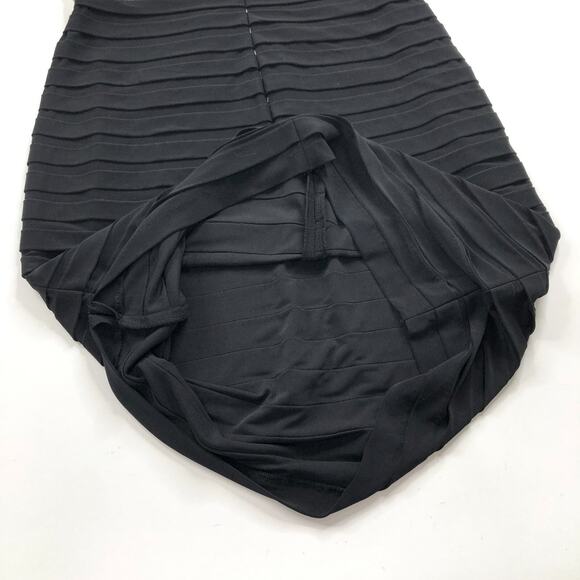 Cache 12 Bandage Women's Polyester Stretch Knee Dress Ivory Black PLS READ - Picture 13 of 16